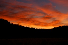 Sunset over Norden Meadow-12 9-21-06