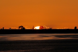 Sunset at Batiquitos Lagoon in La Costa-2 10-5-06