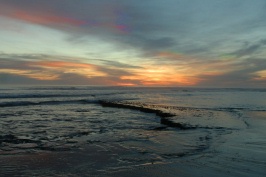 Sunset at beach at Swamis in Encinitas-16 2-17-07