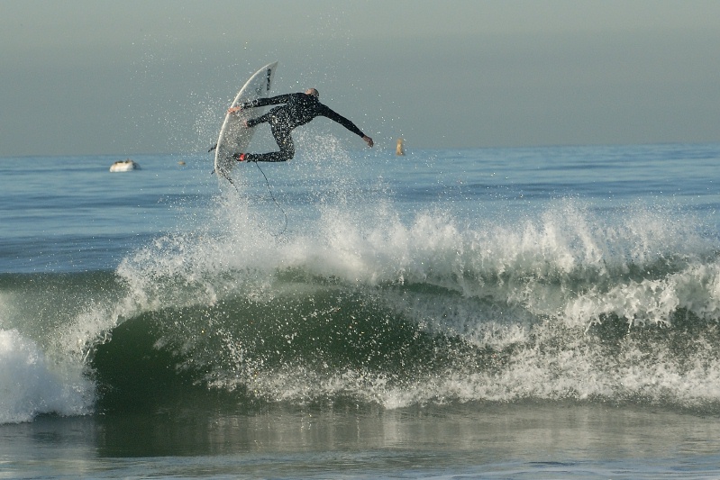 Surfer at Tamarack beach in Carlsbad-08 12-14-06