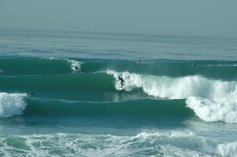 Surfing at Swamis in Encinitas on big day-12 12-22-05