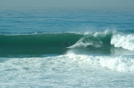 Surfing at Swamis in Encinitas on big day-5 12-22-05