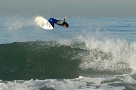 Surfer at Tamarack beach in Carlsbad-13 12-14-06